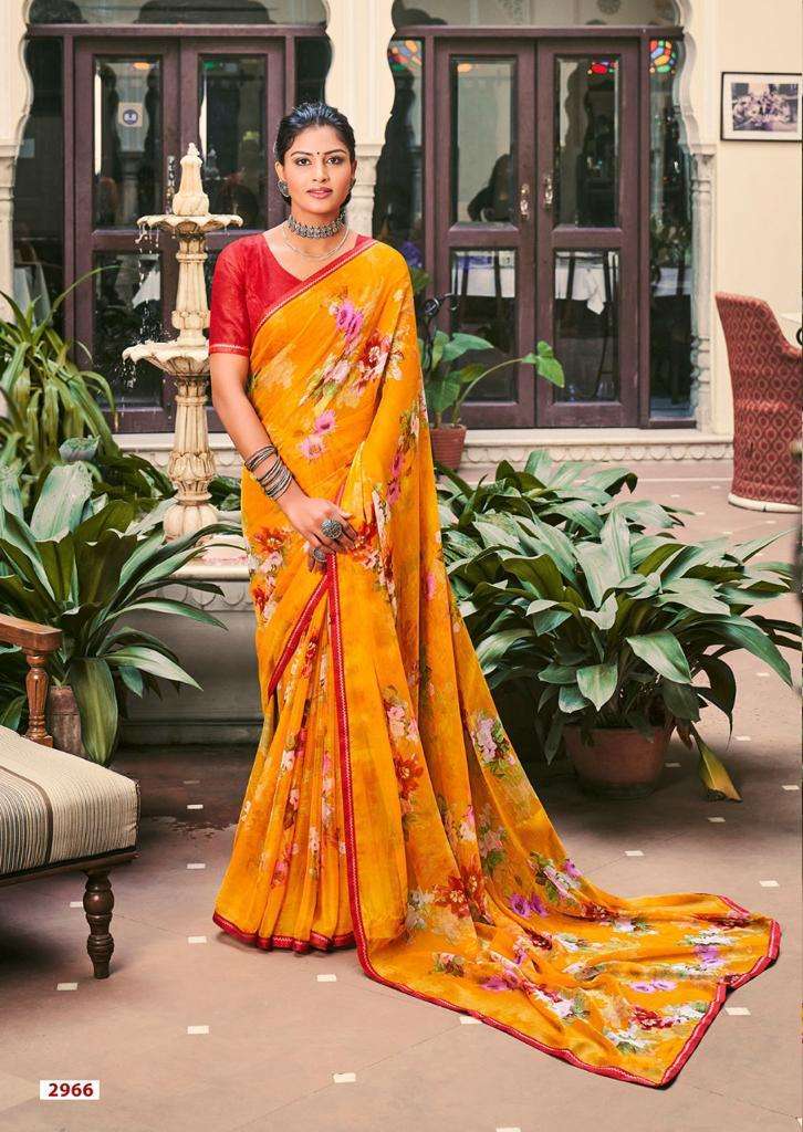 Akshara By Lt Fashions 60 Gram Chiffon prints Sarees On Wholesale