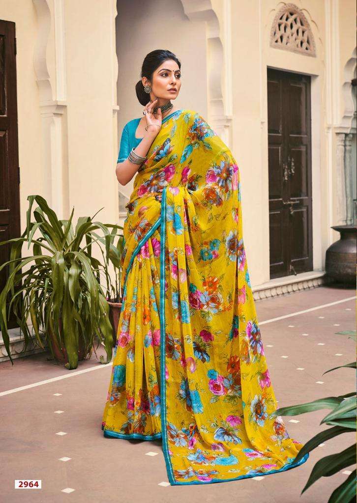 Akshara By Lt Fashions 60 Gram Chiffon prints Sarees On Wholesale