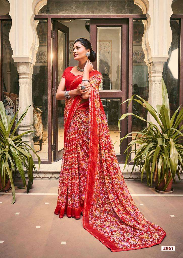 Akshara By Lt Fashions 60 Gram Chiffon prints Sarees On Wholesale