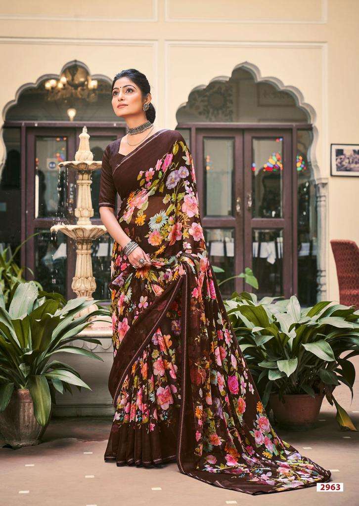 Akshara By Lt Fashions 60 Gram Chiffon prints Sarees On Wholesale