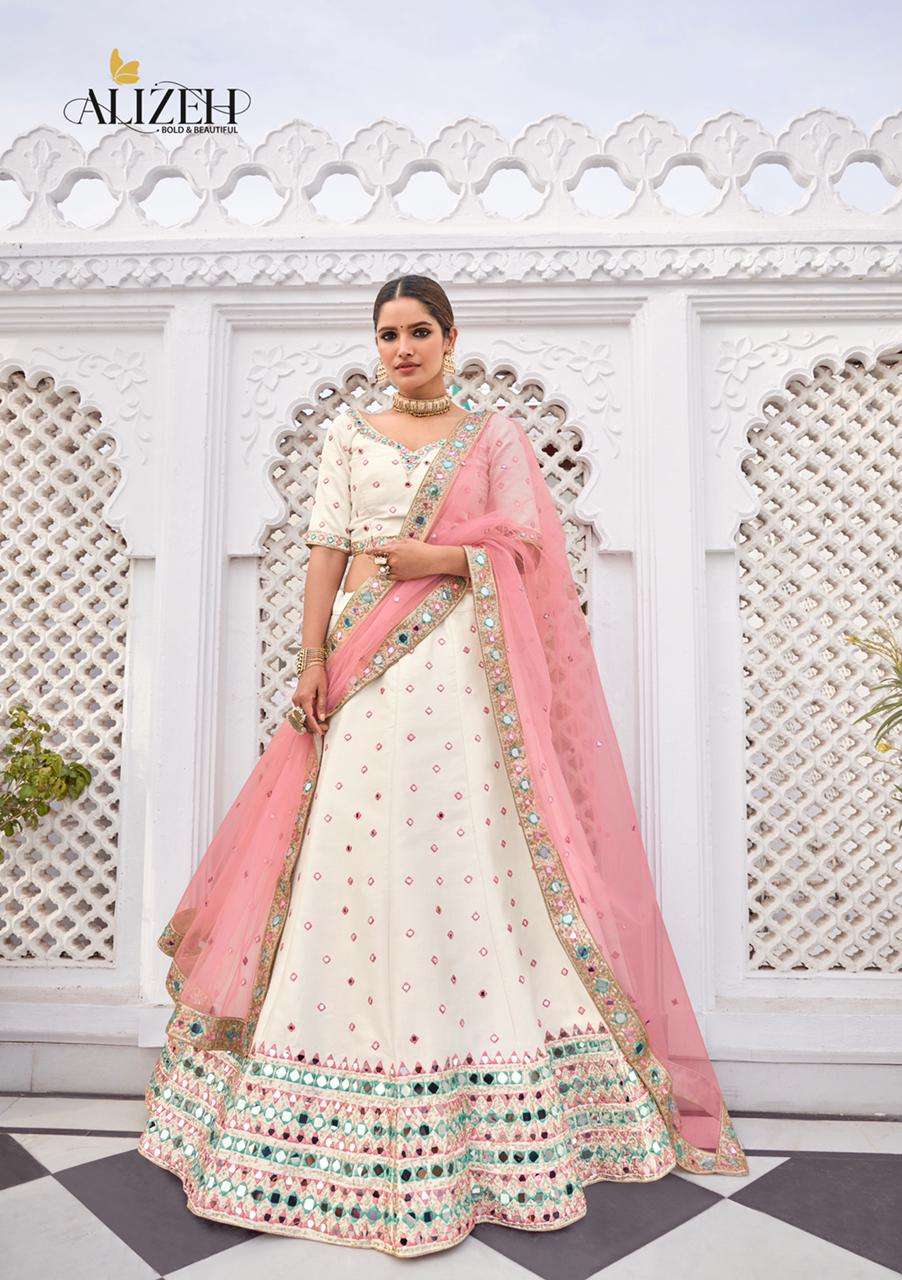 Alizeh Lehenga Mirror Maze 1012-1015 Series With Embroidered Designer Party Wear & Wedding Wear On Wholesale