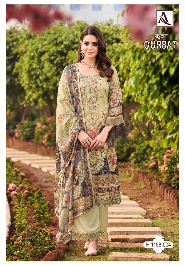 Alok Suit Qurbat 7 Zam Cotton Digital Pakistani Print With Fancy Embroidery On Wholesale
