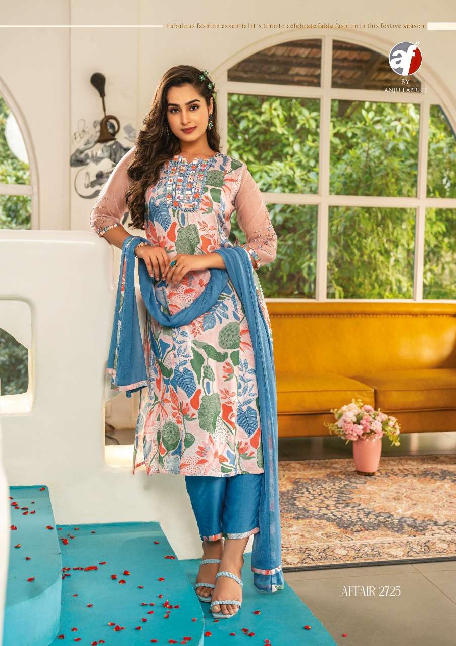 Anju Fabrics  Digital Print Kurti Pant With Dupatta On Wholesale
