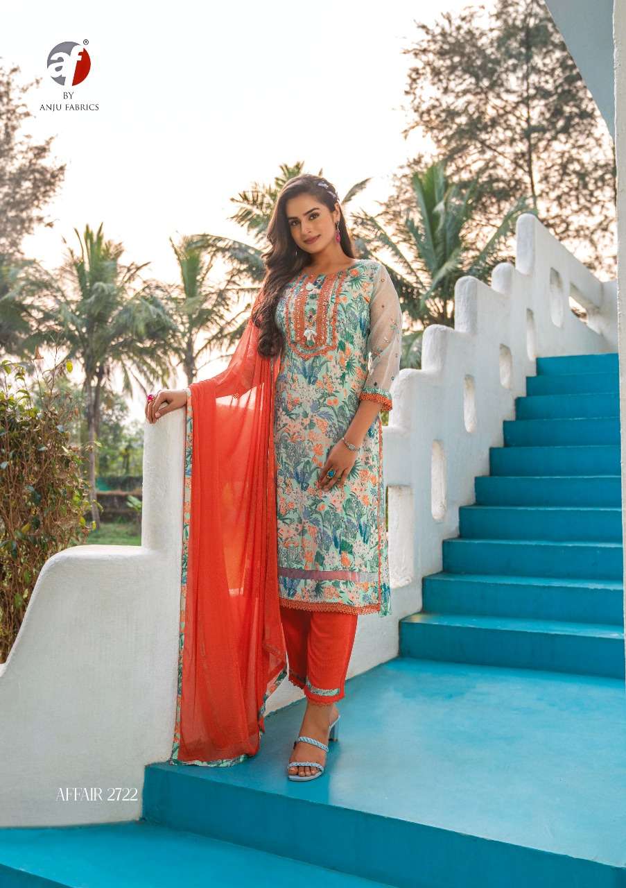 Anju Fabrics  Digital Print Kurti Pant With Dupatta On Wholesale