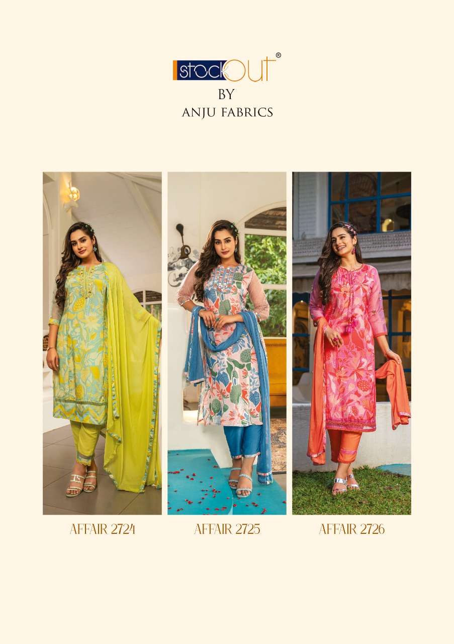 Anju Fabrics  Digital Print Kurti Pant With Dupatta On Wholesale