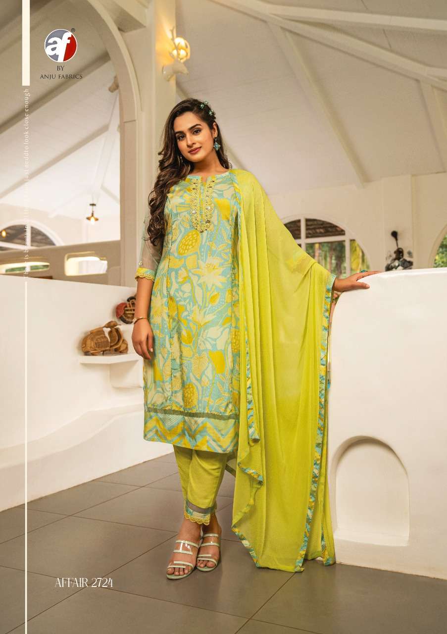 Anju Fabrics  Digital Print Kurti Pant With Dupatta On Wholesale