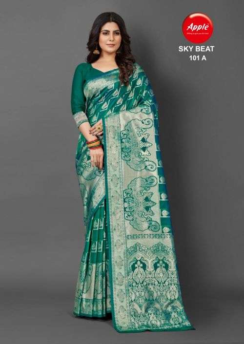 Apple Sky Beat 101 Festival Wear Silk Saree Collection On Wholesale