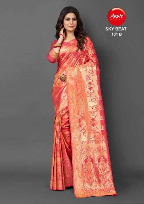 Apple Sky Beat 101 Festival Wear Silk Saree Collection On Wholesale