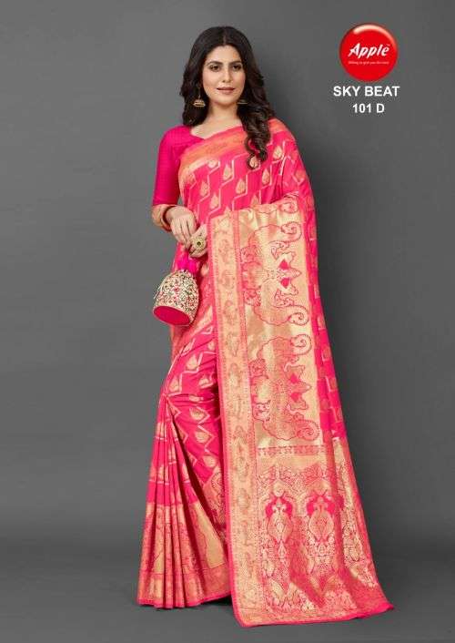 Apple Sky Beat 101 Festival Wear Silk Saree Collection On Wholesale