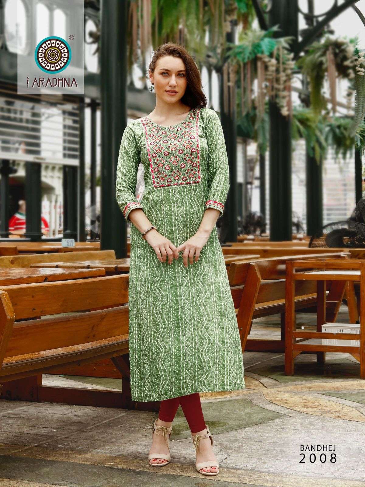 Aradhna Bandhej Vol 2 Festive Wear Designer Kurti Collection On