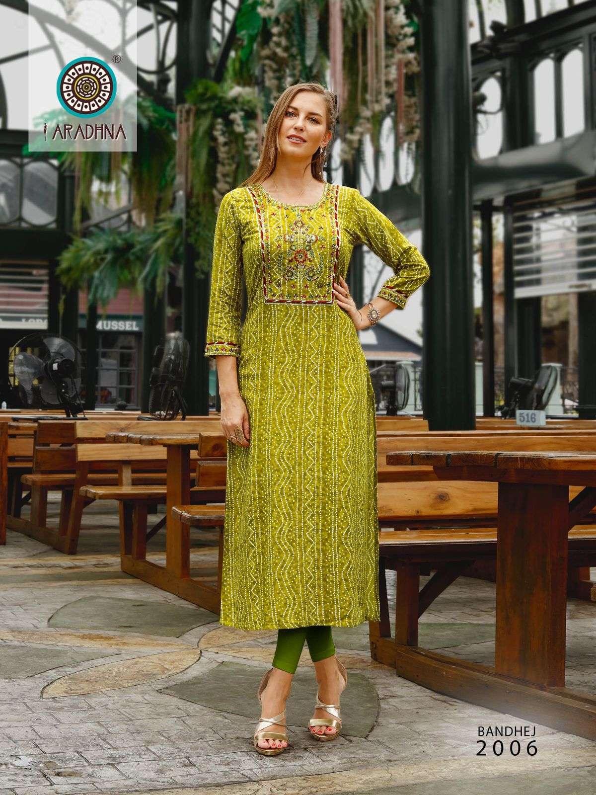 Aradhna Bandhej Vol 2 Festive Wear Designer Kurti Collection On Wholesale