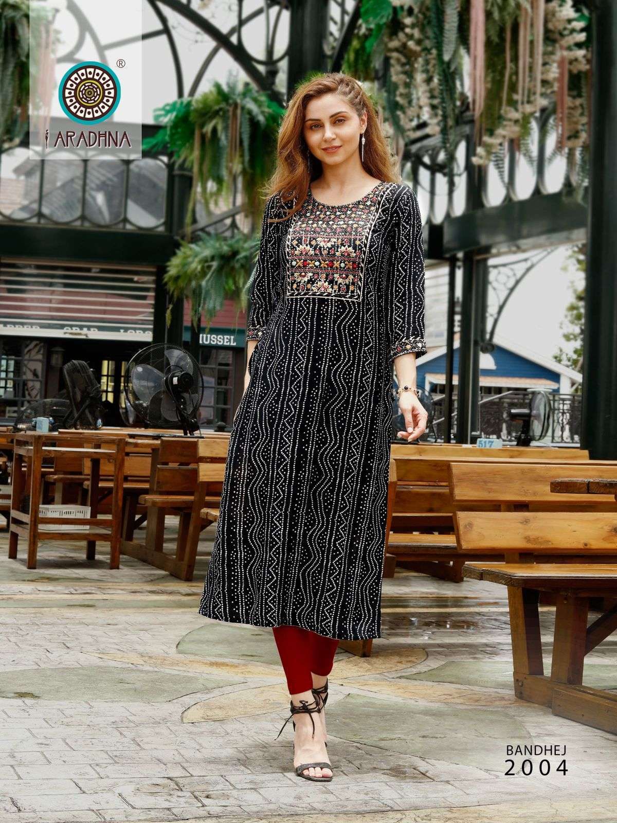 Aradhna Bandhej Vol 2 Festive Wear Designer Kurti Collection On Wholesale