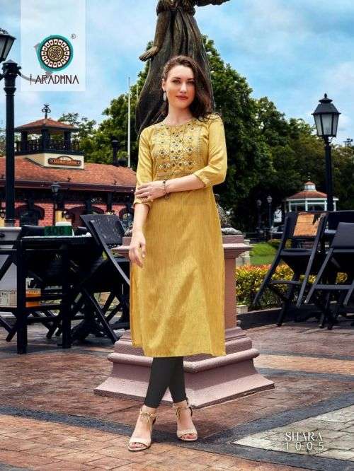 Aradhna Sitara Vol 1 Fancy Embroidey Cotton Kurti On Wholesale