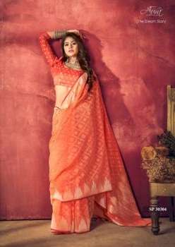 Aura The Dream Story Designer Cotton Silk Saree Collection On Wholesale