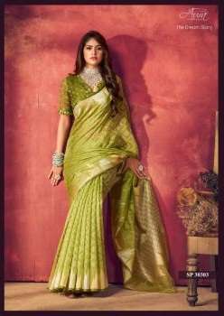 Aura The Dream Story Designer Cotton Silk Saree Collection On Wholesale