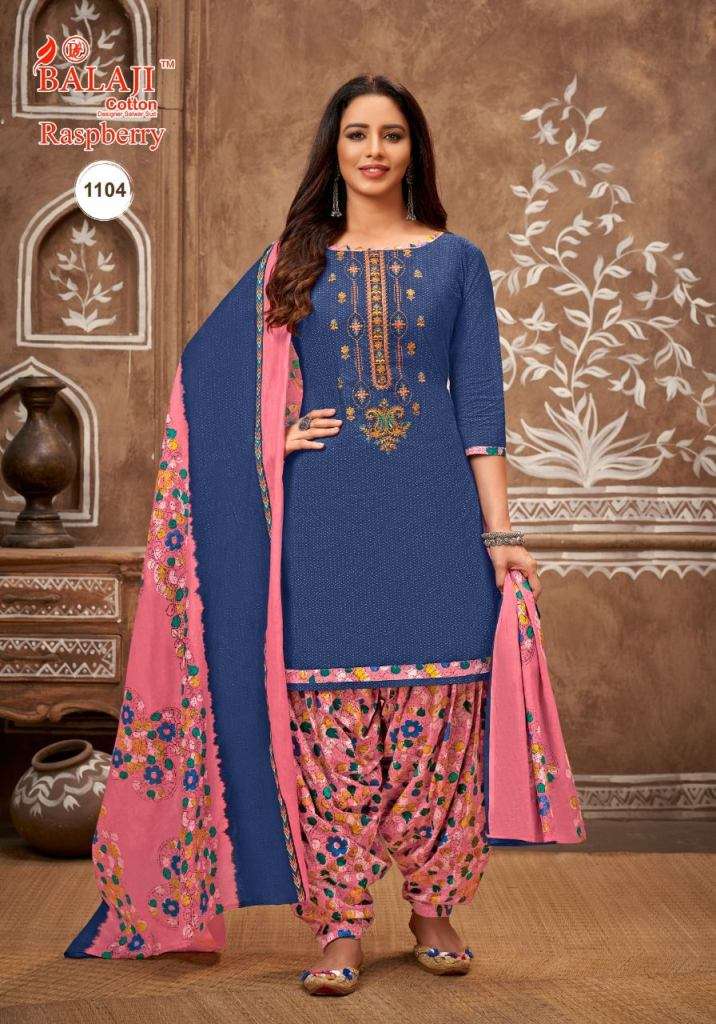 Balaji Rasberry Vol 11 Embroidered Cotton Dress Material Collection On Wholesale