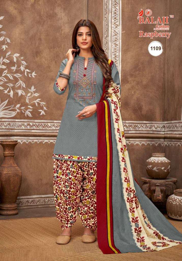 Balaji Rasberry Vol 11 Embroidered Cotton Dress Material Collection On Wholesale