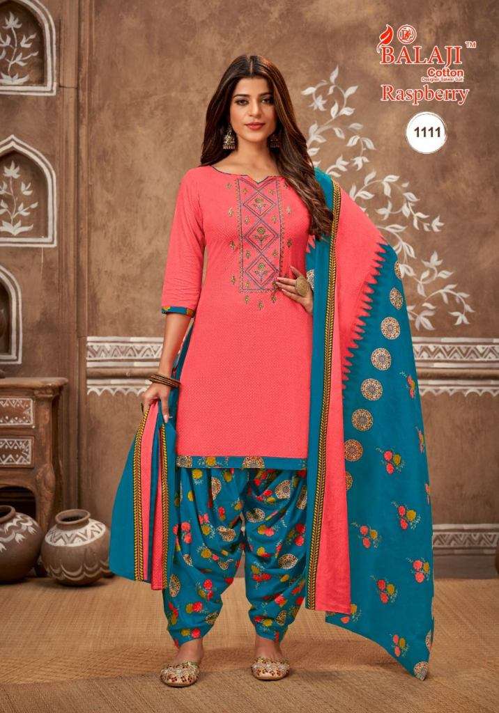 Balaji Rasberry Vol 11 Embroidered Cotton Dress Material Collection On Wholesale
