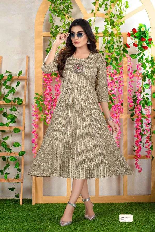 College Girl Vol 2 By Golden Rayon Lining Frock Style Kurti On Wholesale