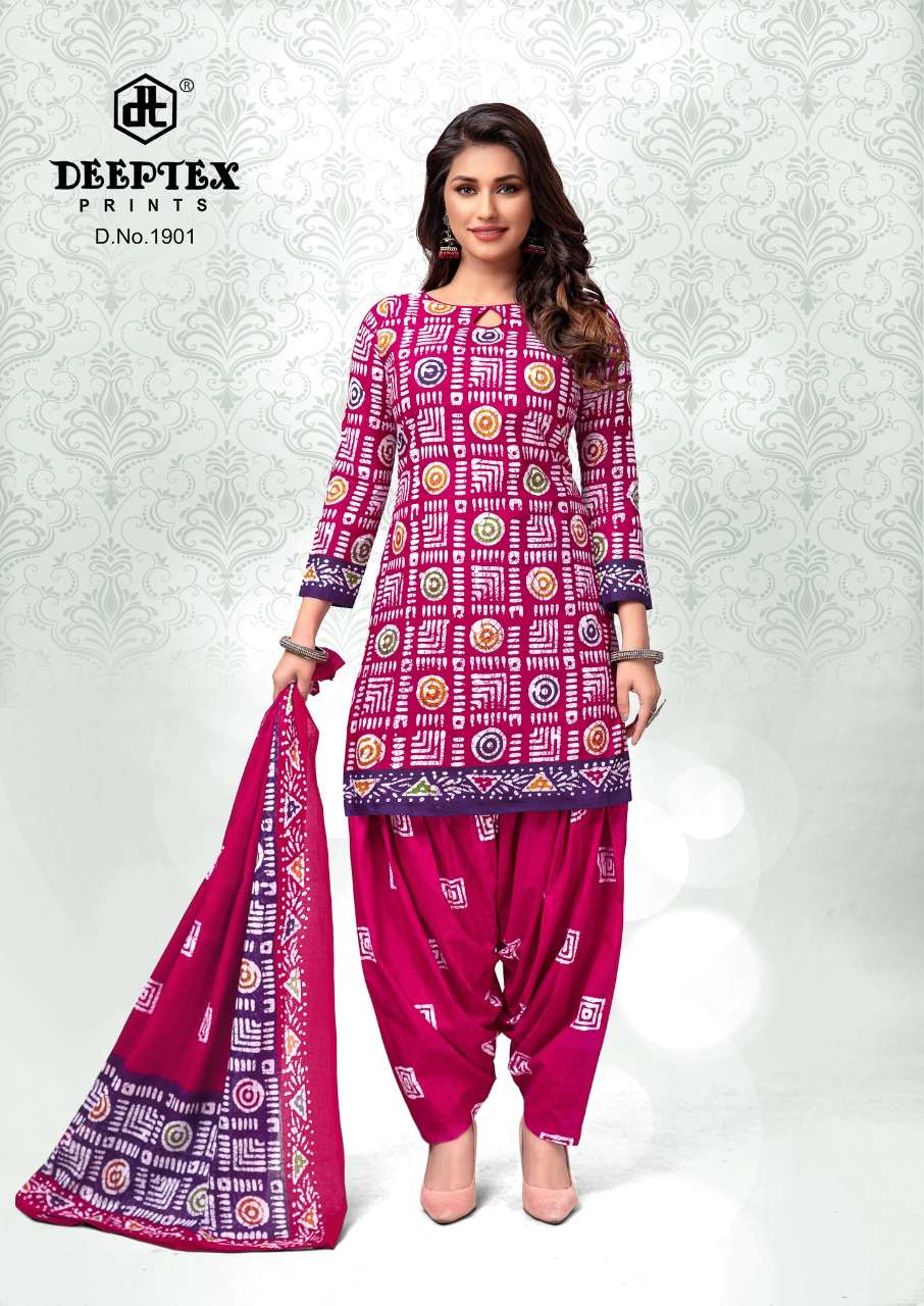 Deeptex Print Batik Plus Vol-19 Pure Cotton Dress Material On Wholesale