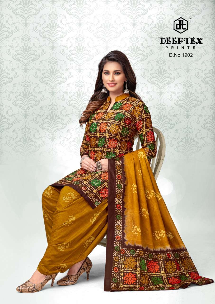 Deeptex Print Batik Plus Vol-19 Pure Cotton Dress Material On Wholesale