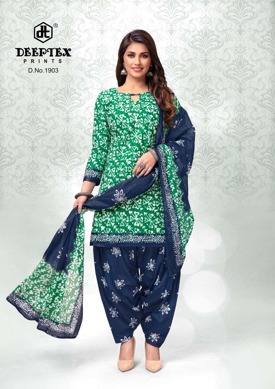Deeptex Print Batik Plus Vol-19 Pure Cotton Dress Material On Wholesale