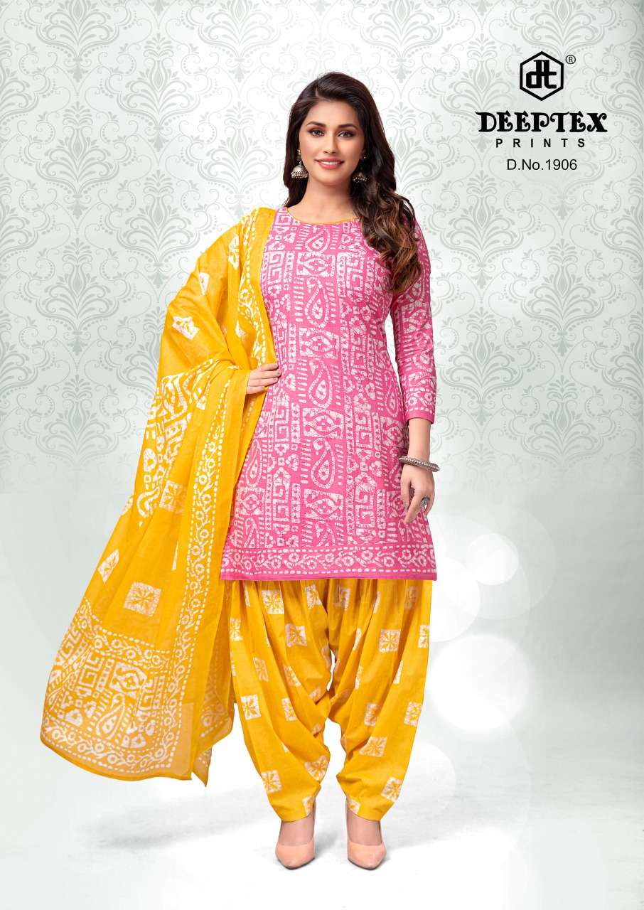 Deeptex Print Batik Plus Vol-19 Pure Cotton Dress Material On Wholesale