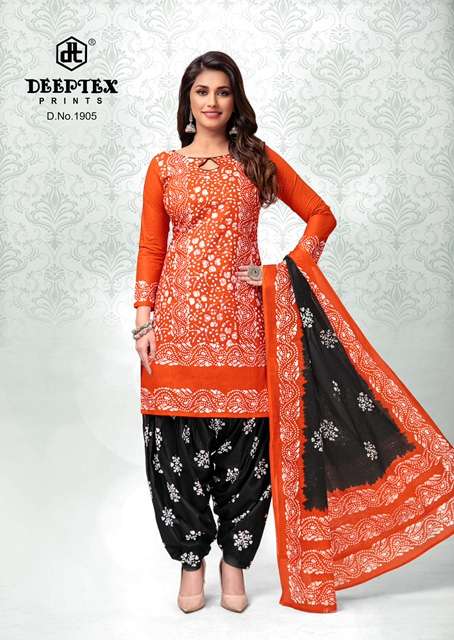 Deeptex Print Batik Plus Vol-19 Pure Cotton Dress Material On Wholesale