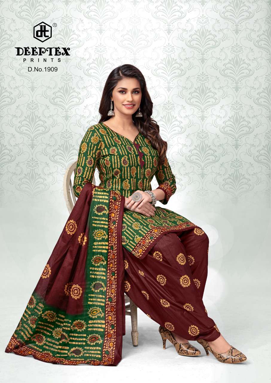 Deeptex Print Batik Plus Vol-19 Pure Cotton Dress Material On Wholesale