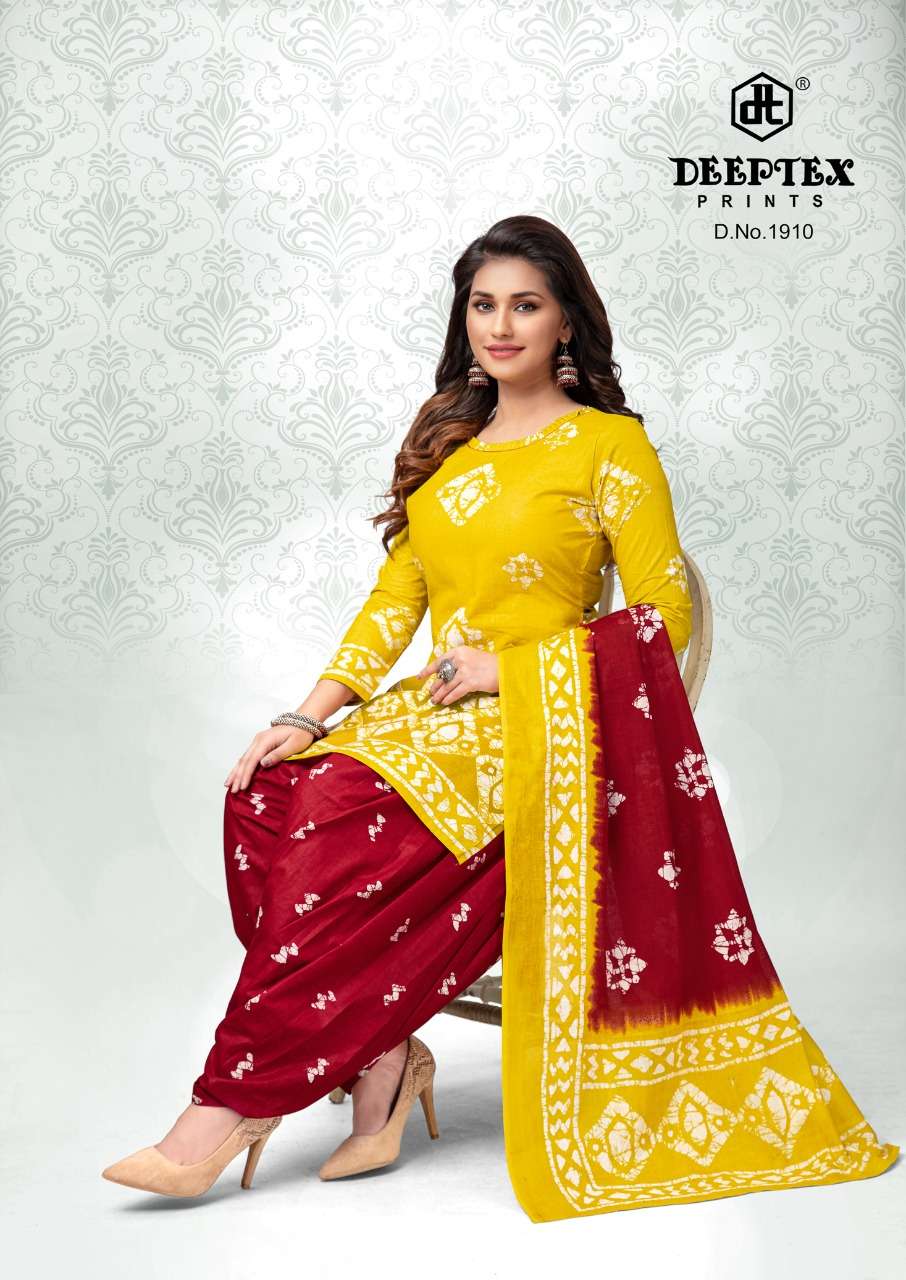 Deeptex Print Batik Plus Vol-19 Pure Cotton Dress Material On Wholesale
