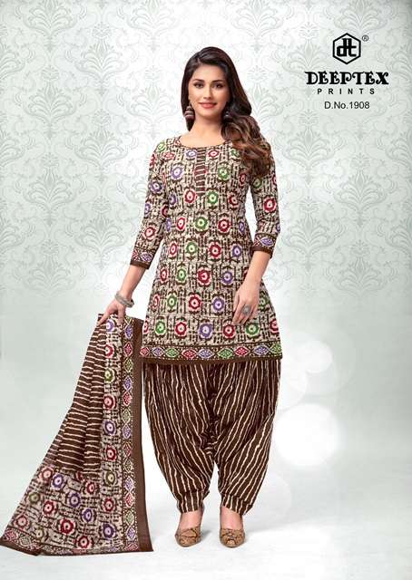 Deeptex Print Batik Plus Vol-19 Pure Cotton Dress Material On Wholesale