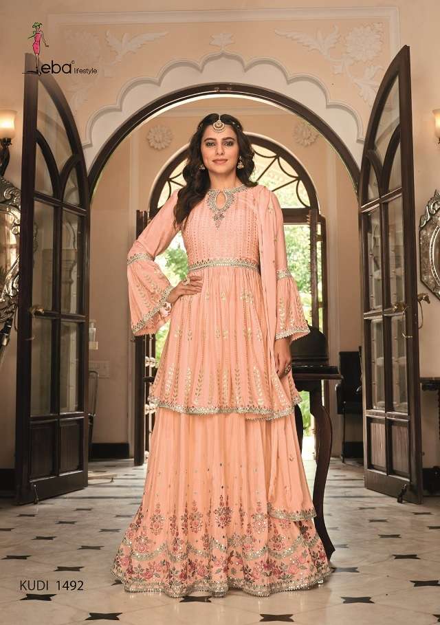 Eba Lifestyle Dil Noor Georgette With Embroidery Work Stylish Designer