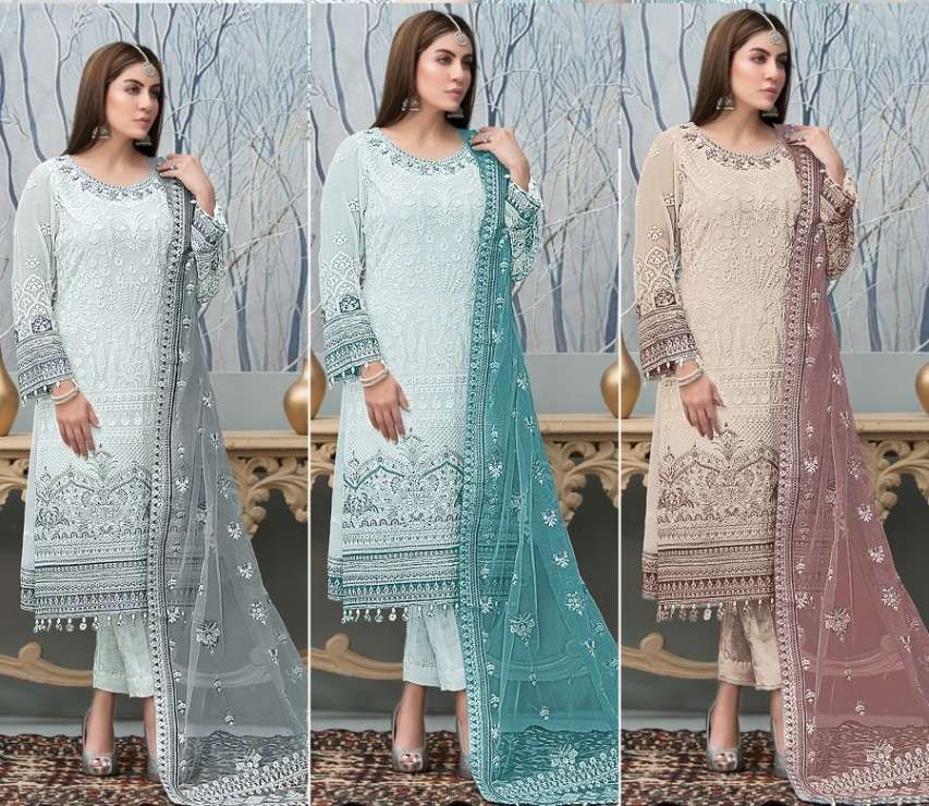 Fepic Rosemeen C 1247 Georgette Salwar Suits On Wholesale