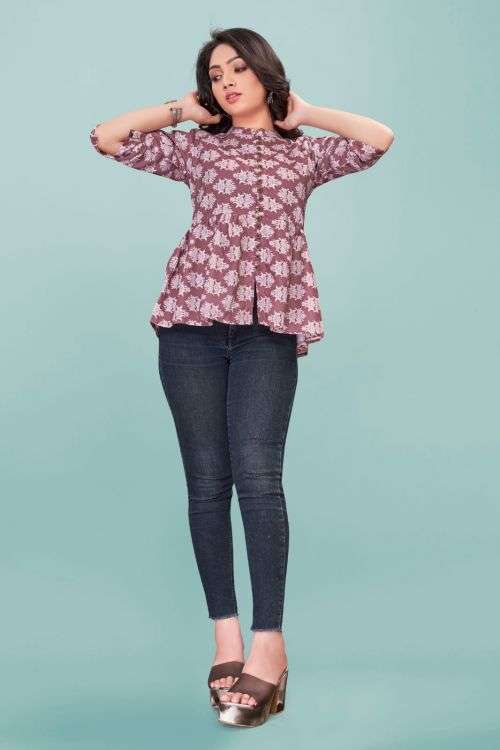 Ff 1010 Designer Western Ladies Top On Wholesale 
