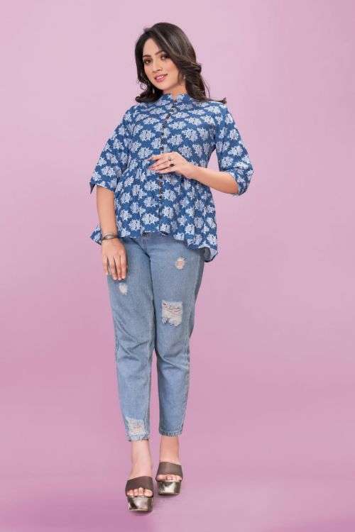 Ff 1010 Designer Western Ladies Top On Wholesale 