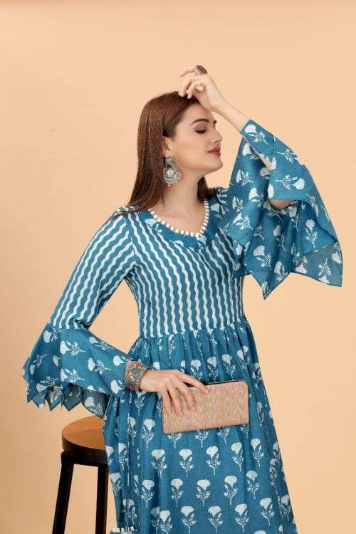 Growish Mars 1024 Fancy Long Anarkali Kurti Collection On Wholesale