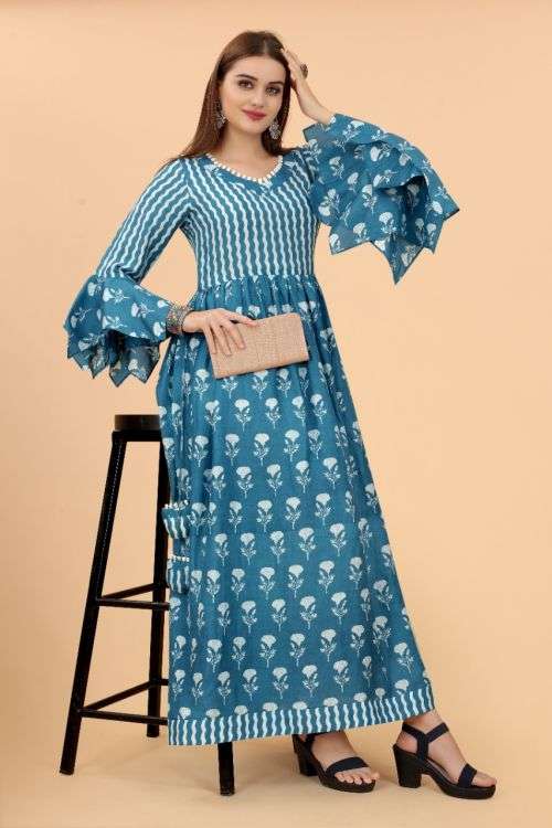 Growish Mars 1024 Fancy Long Anarkali Kurti Collection On Wholesale