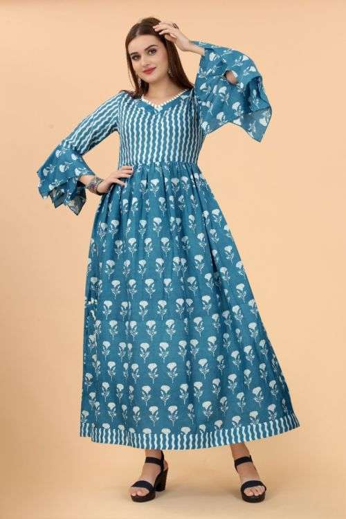 Growish Mars 1024 Fancy Long Anarkali Kurti Collection On Wholesale