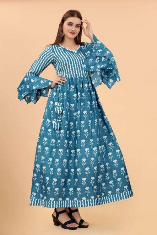 Growish Mars 1024 Fancy Long Anarkali Kurti Collection On Wholesale