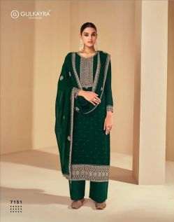 Gulkarya Designer Shabnam 7147-7151 Series Georgette Party Wear Fancy Salwar Kameez On Wholesale