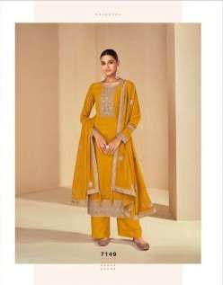 Gulkarya Designer Shabnam 7147-7151 Series Georgette Party Wear Fancy Salwar Kameez On Wholesale