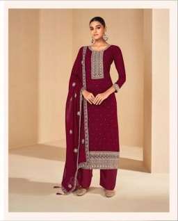 Gulkarya Designer Shabnam 7147-7151 Series Georgette Party Wear Fancy Salwar Kameez On Wholesale