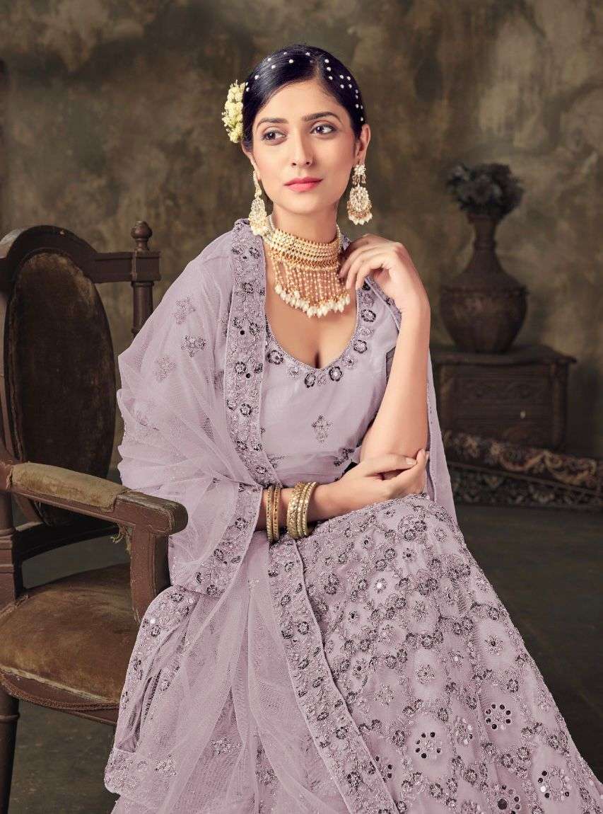 Harvi Fab Heavy Embroidered Work lehanga Choli On Wholesale