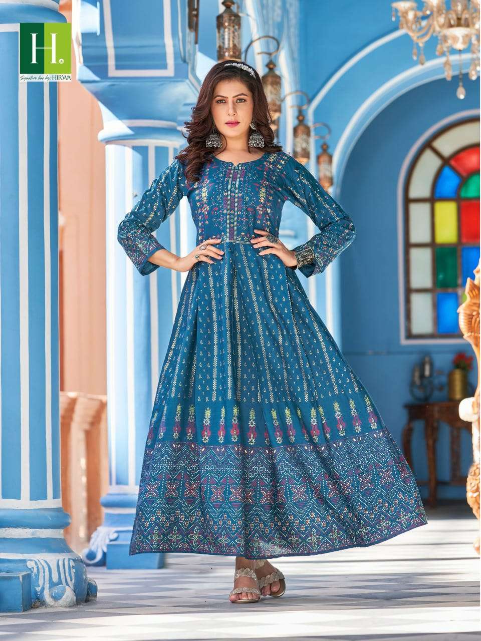 Hirwa Present Sunaina Vol-2 Anarkali Style Long Kurti On Wholesale