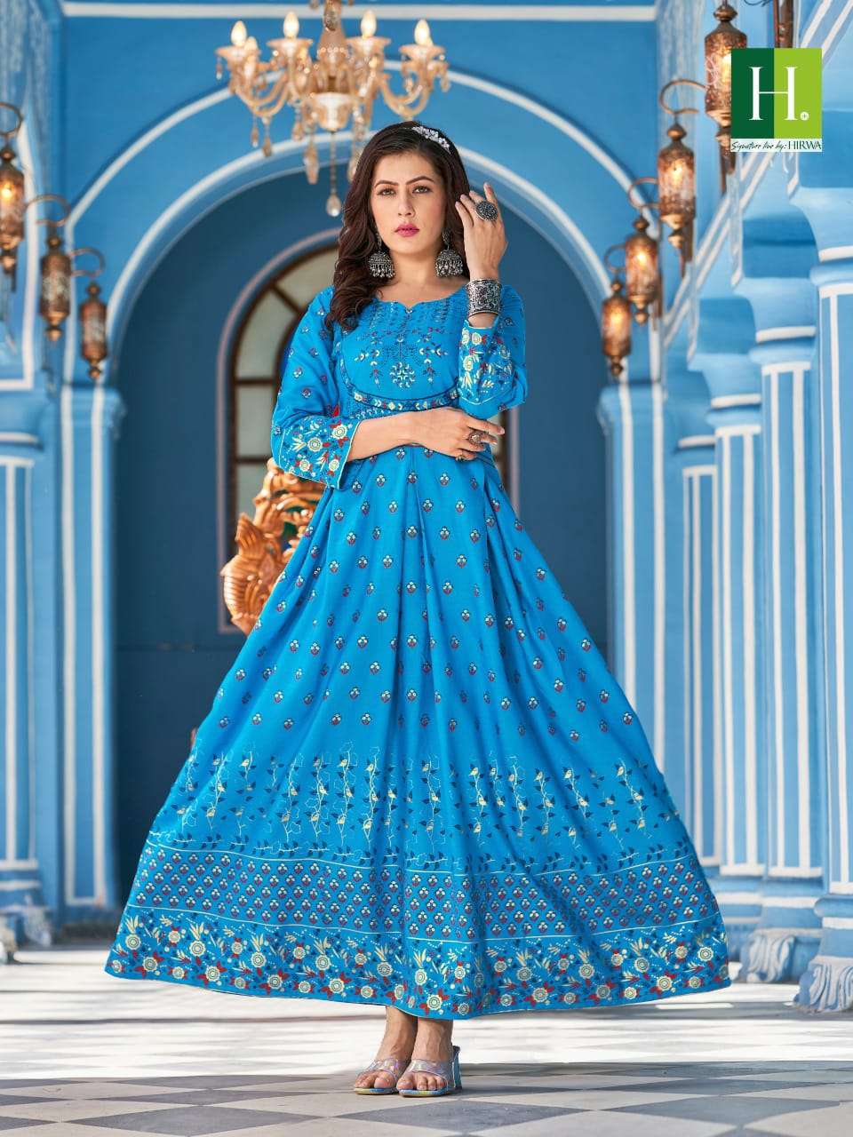 Hirwa Present Sunaina Vol-2 Anarkali Style Long Kurti On Wholesale