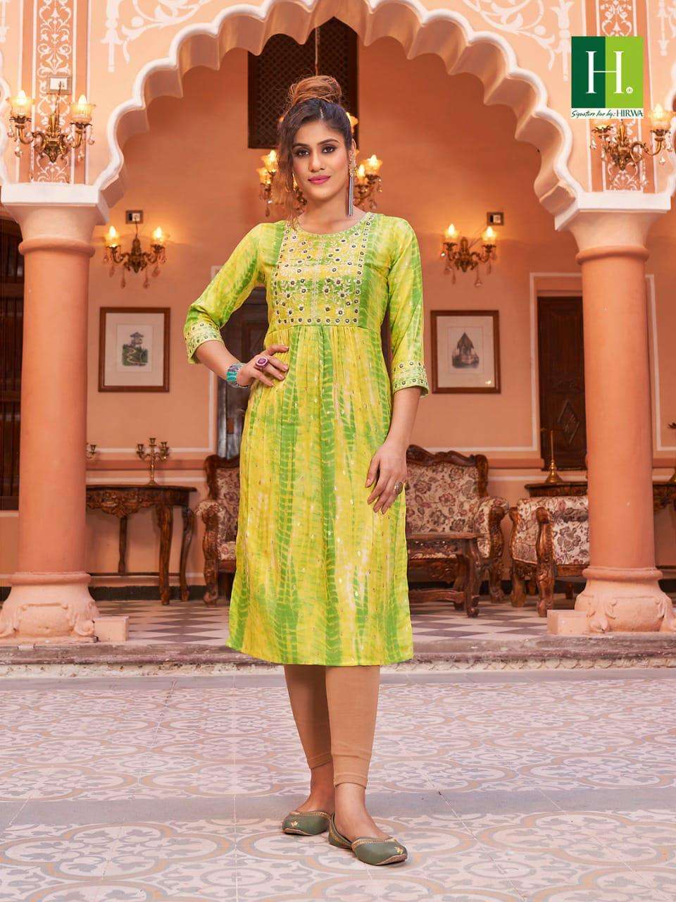 HIRWA PRESENTS  Shibori  Kurti On Wholesale 