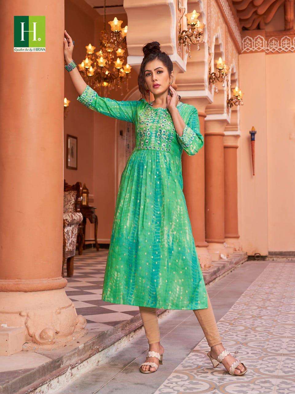 HIRWA PRESENTS  Shibori  Kurti On Wholesale 