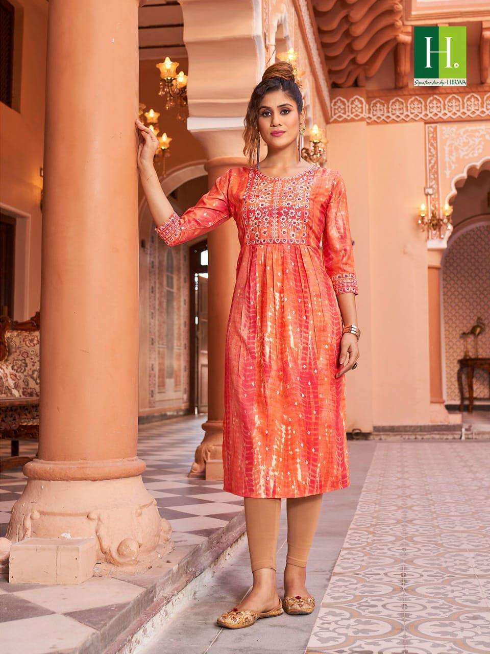 HIRWA PRESENTS  Shibori  Kurti On Wholesale 