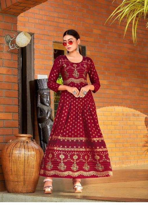 Jinesh Nx Aasma Vol 1 Designer Anarkali Kurti Collection On Wholesale