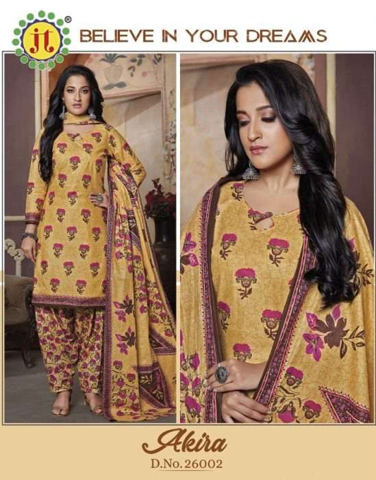 JT Akira Vol-26 Wholesale Pure Cotton Printed Dress Material On Wholesale